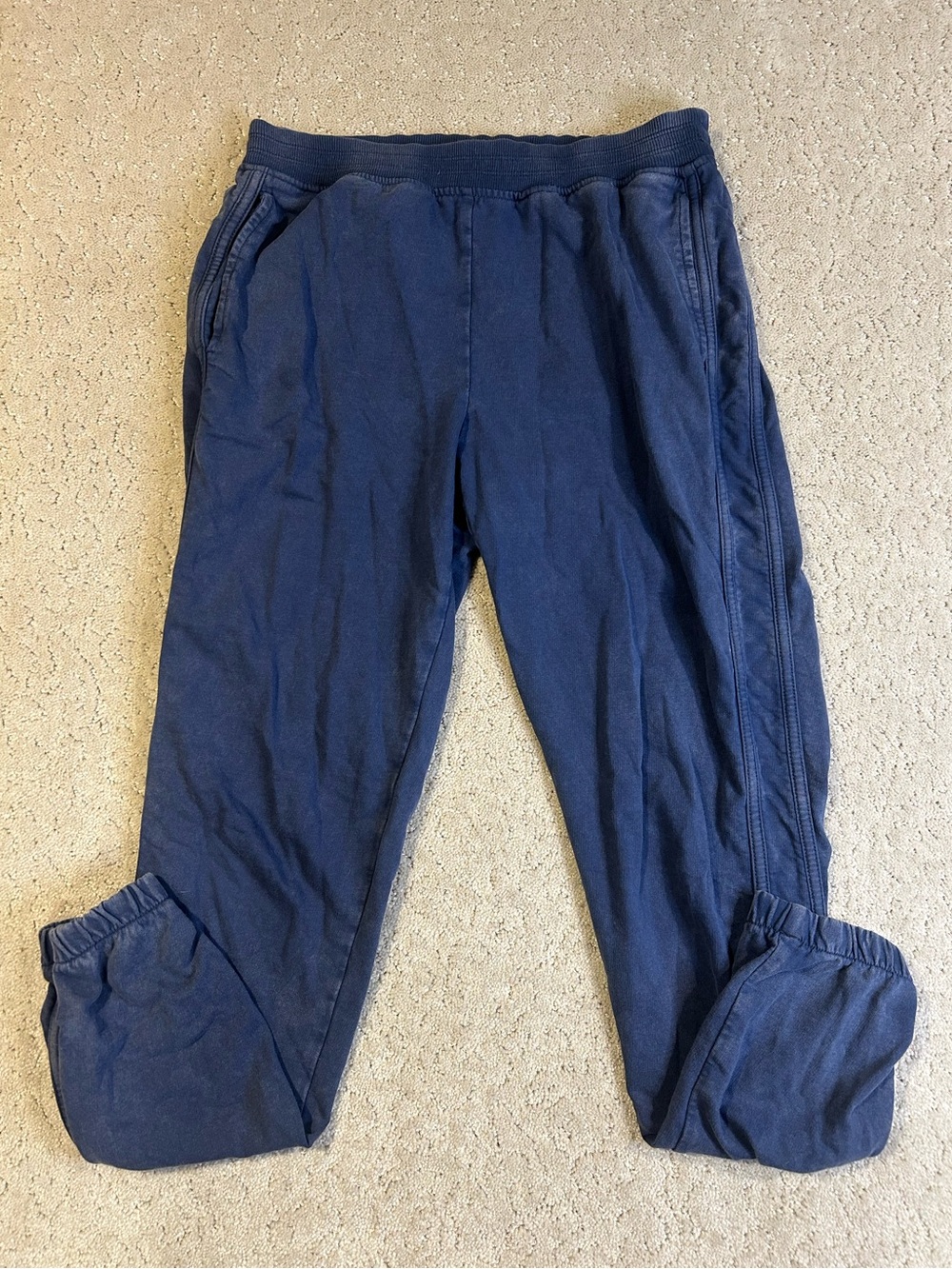 Women’s Aerie Relaxed Fit Jogger Sweatpants Medium Cozy Soft Navy Size XS